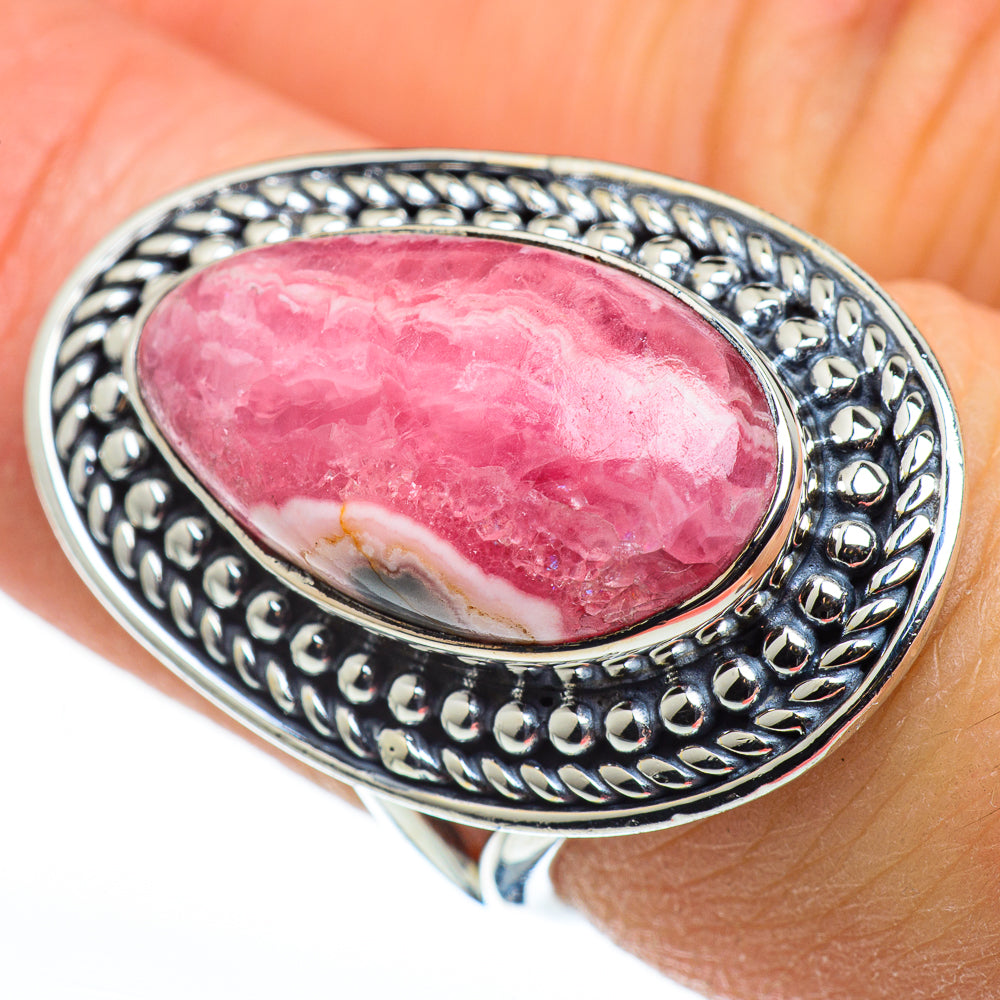 Rhodochrosite Rings handcrafted by Ana Silver Co - RING45610