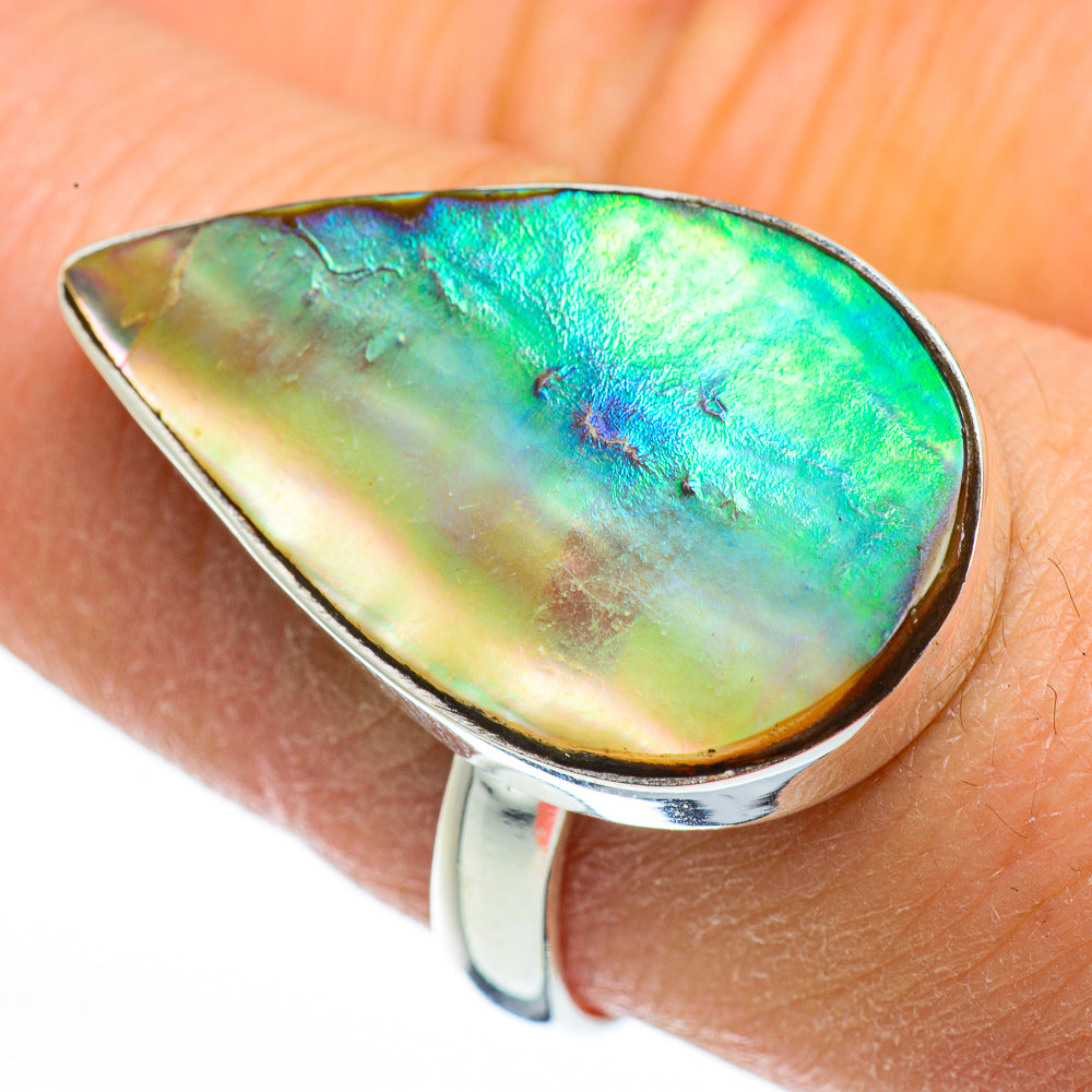 Abalone Shell Rings handcrafted by Ana Silver Co - RING45630