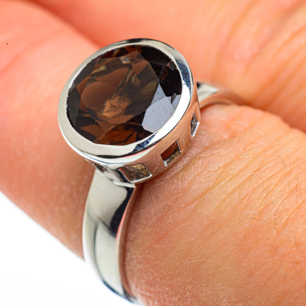 Smoky Quartz Rings handcrafted by Ana Silver Co - RING45653