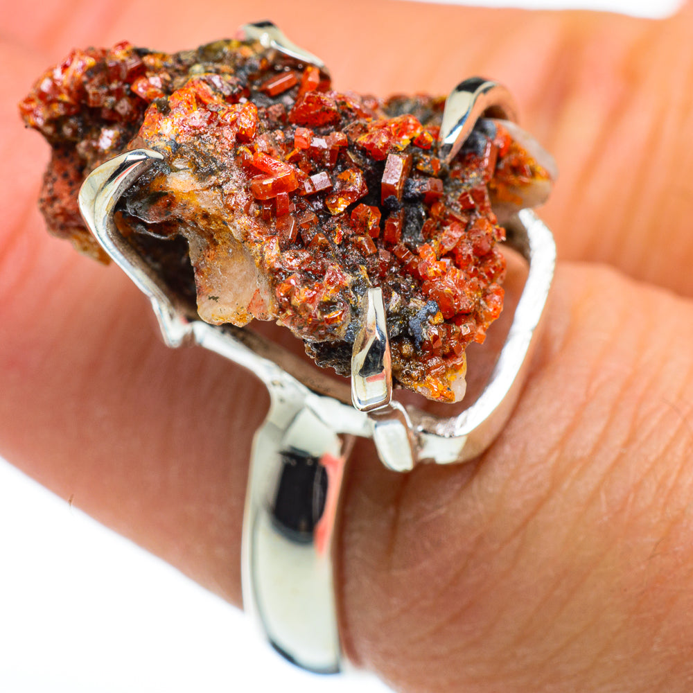 Vanadinite Rings handcrafted by Ana Silver Co - RING45655