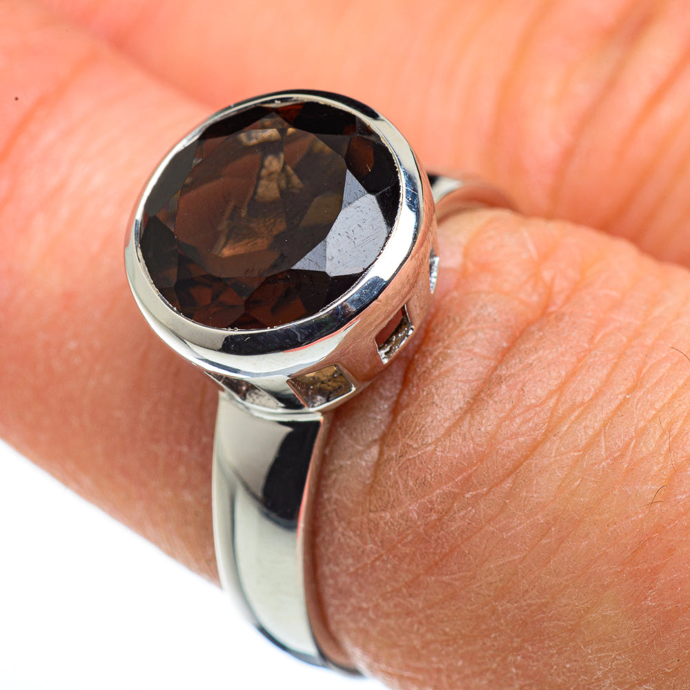Smoky Quartz Rings handcrafted by Ana Silver Co - RING45674