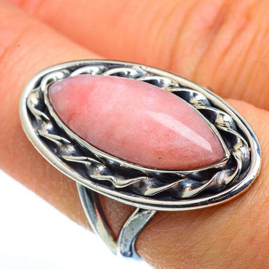 Pink Opal Rings handcrafted by Ana Silver Co - RING45678