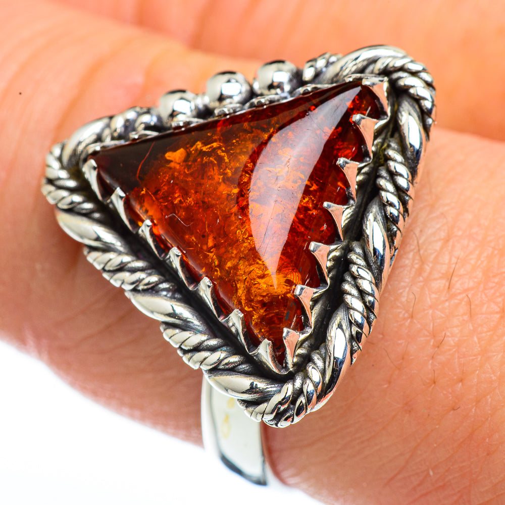 Baltic Amber Rings handcrafted by Ana Silver Co - RING45760