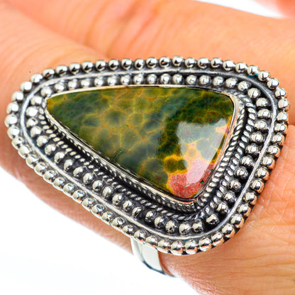 Ocean Jasper Rings handcrafted by Ana Silver Co - RING45850