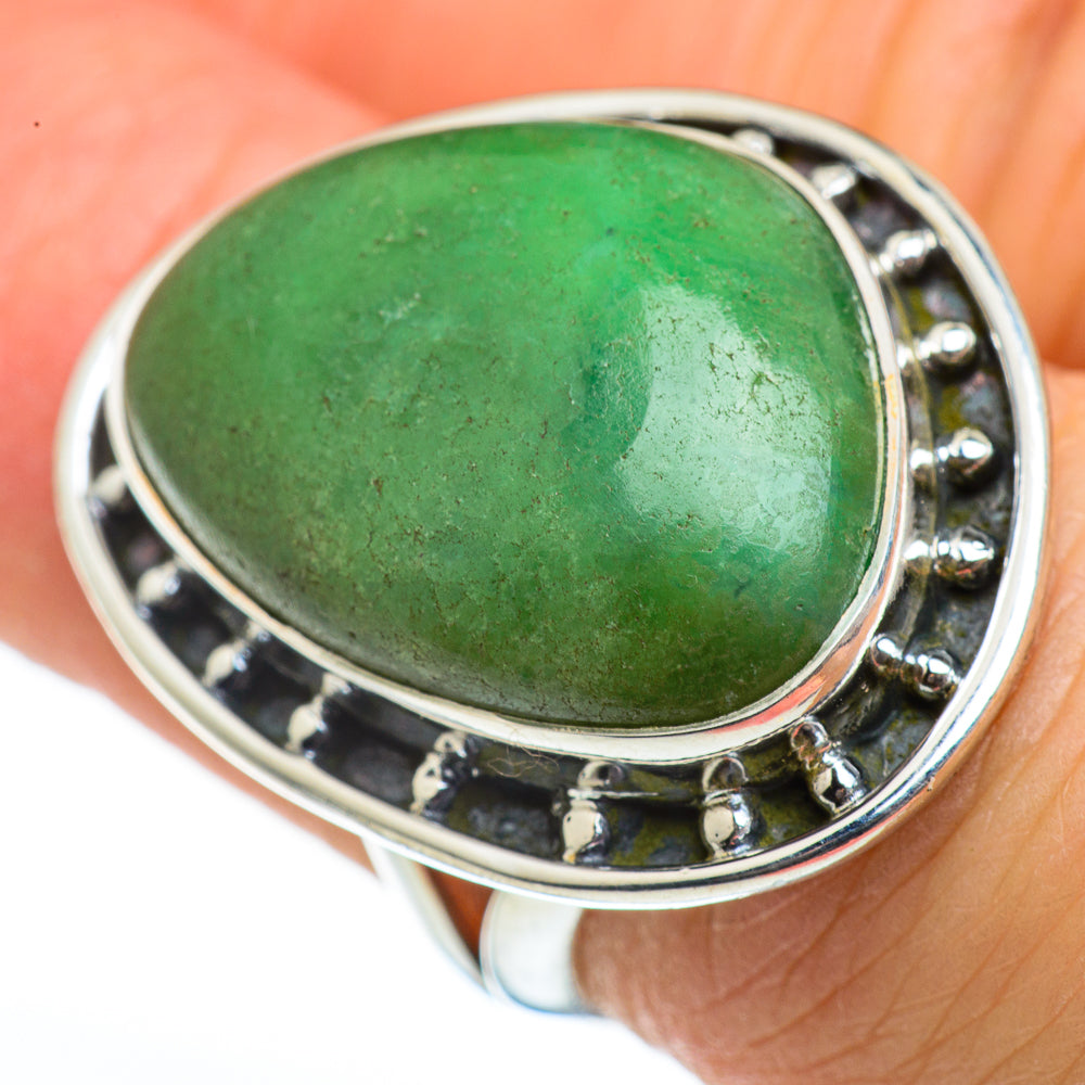 Chrysophrase Rings handcrafted by Ana Silver Co - RING45946