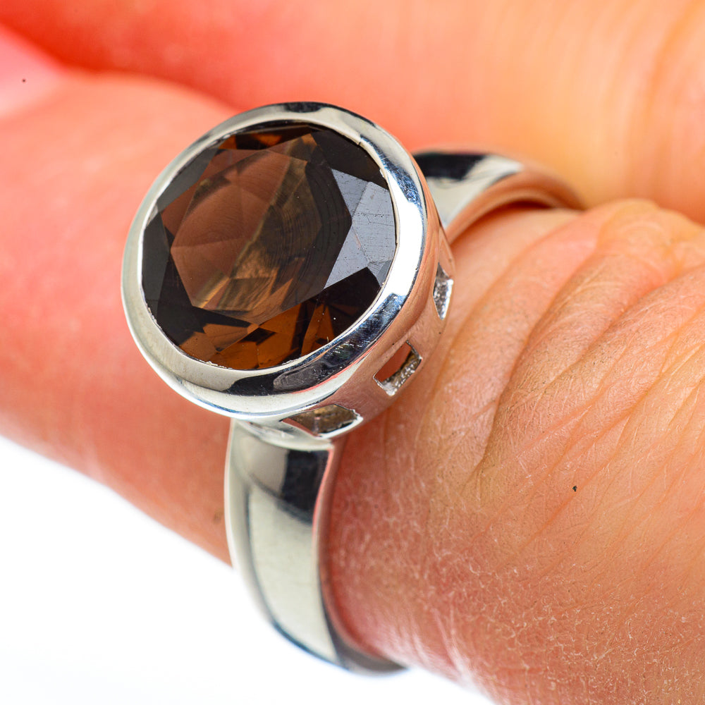 Smoky Quartz Rings handcrafted by Ana Silver Co - RING45949