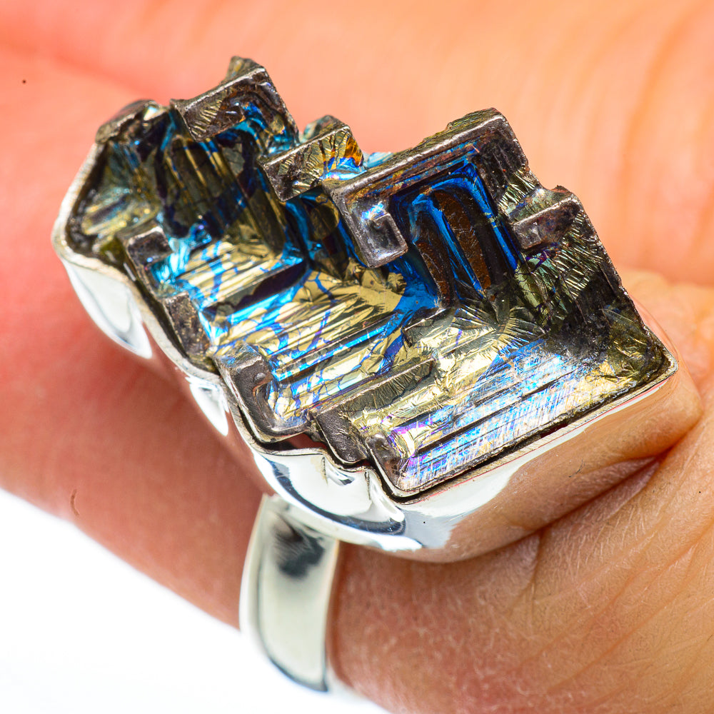 Bismuth Crystal Rings handcrafted by Ana Silver Co - RING45961