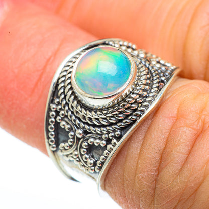 Ethiopian Opal Rings handcrafted by Ana Silver Co - RING45962