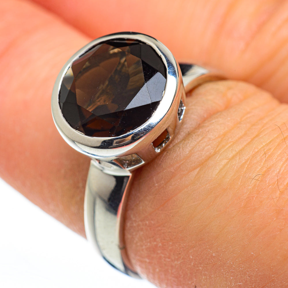 Smoky Quartz Rings handcrafted by Ana Silver Co - RING45974
