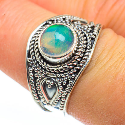 Ethiopian Opal Rings handcrafted by Ana Silver Co - RING45989