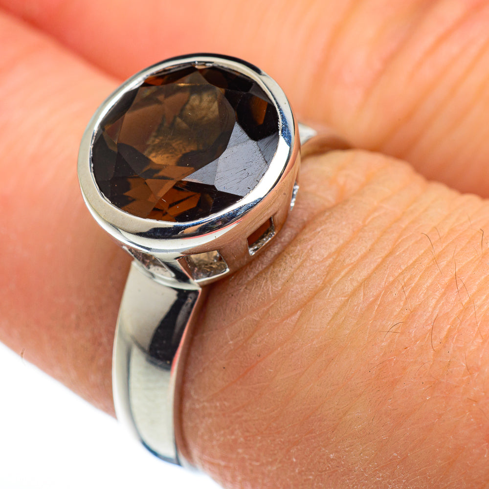Smoky Quartz Rings handcrafted by Ana Silver Co - RING46044
