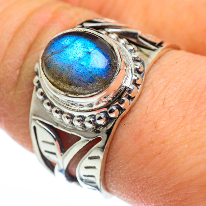 Labradorite Rings handcrafted by Ana Silver Co - RING46055