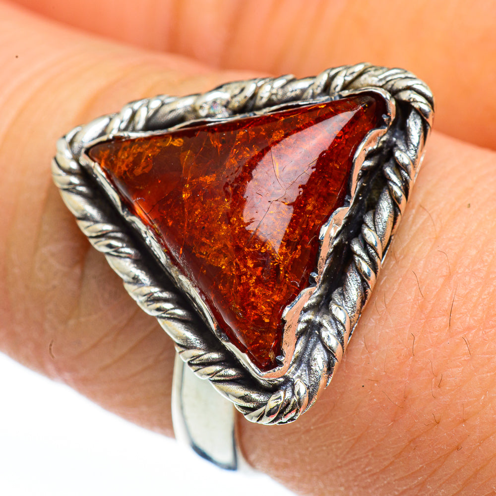 Baltic Amber Rings handcrafted by Ana Silver Co - RING46064