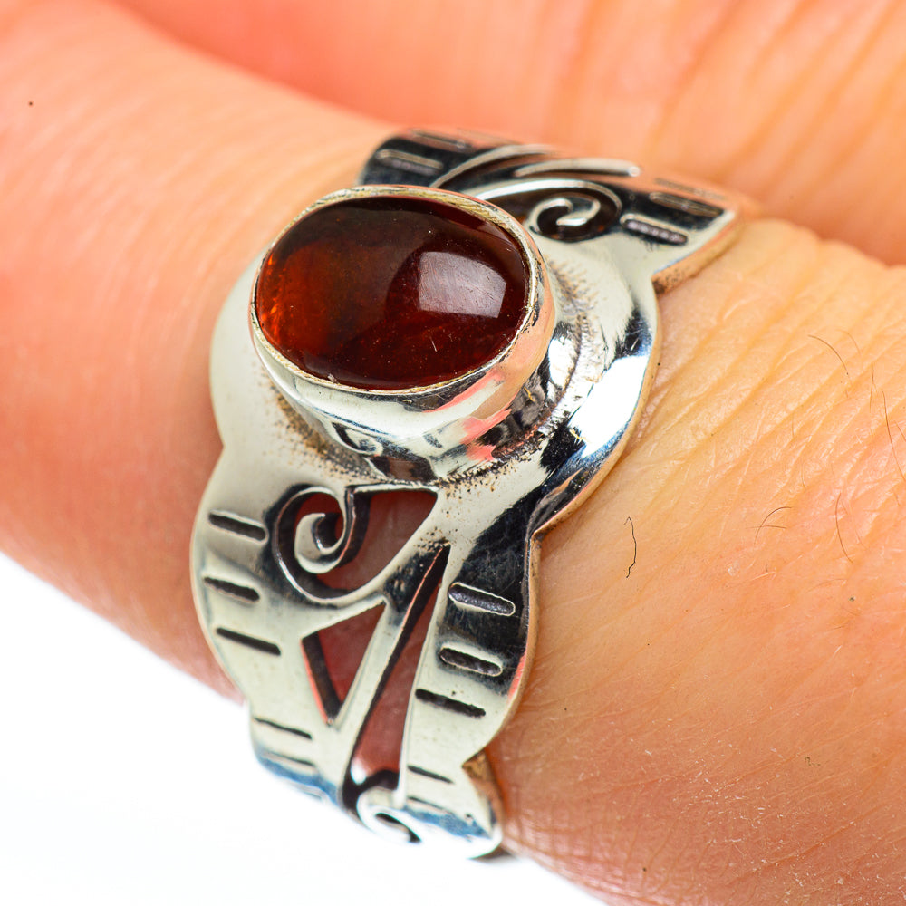 Baltic Amber Rings handcrafted by Ana Silver Co - RING46102