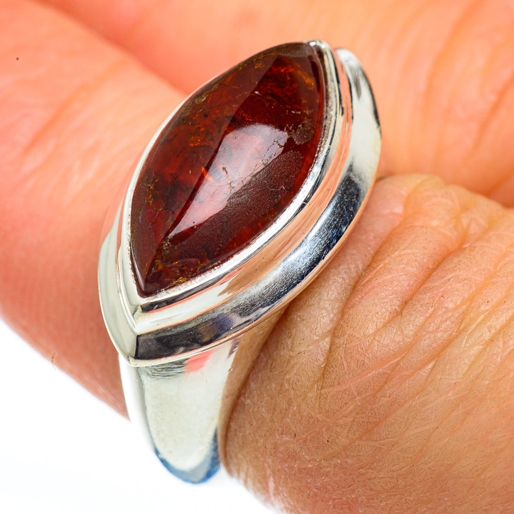 Baltic Amber Rings handcrafted by Ana Silver Co - RING46155