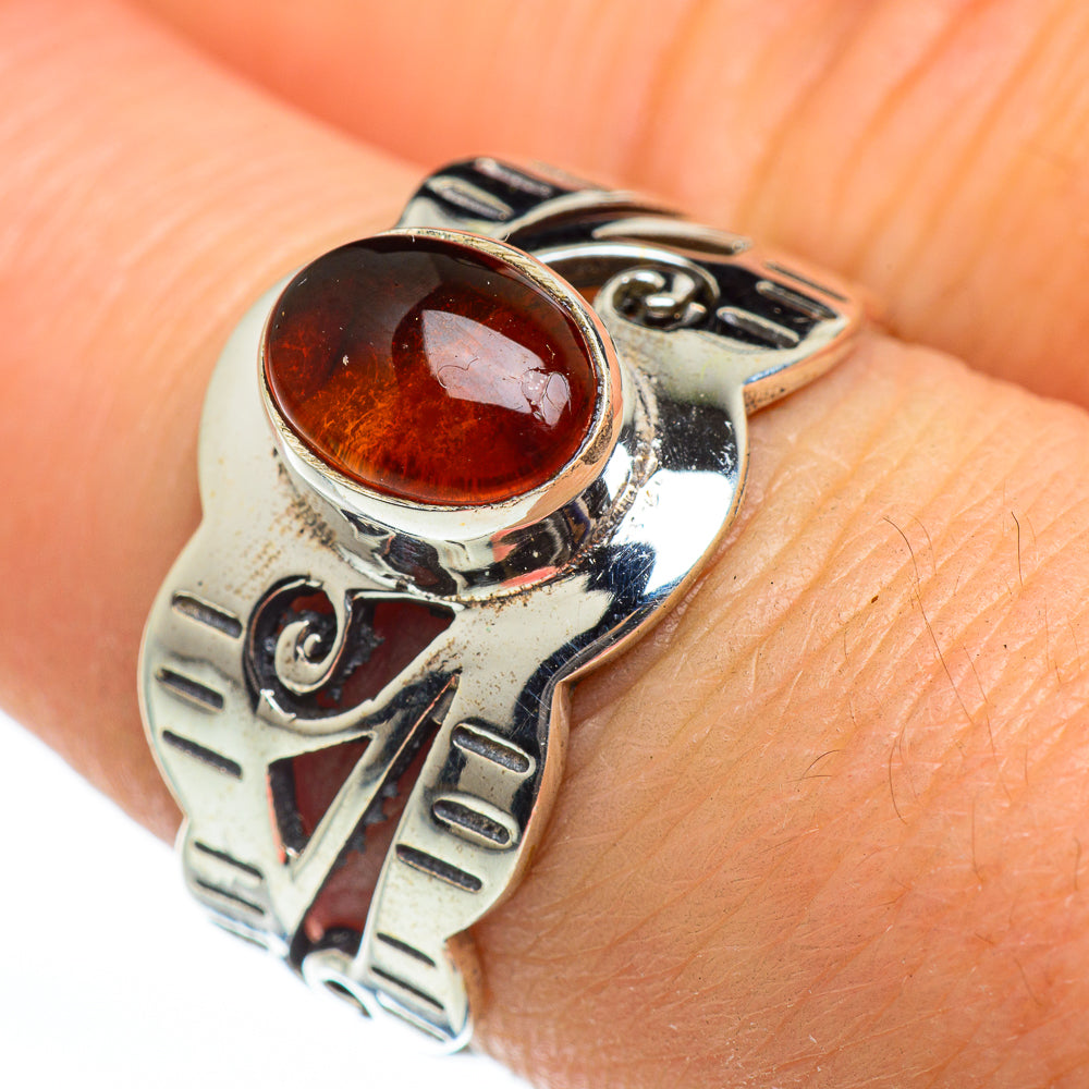Baltic Amber Rings handcrafted by Ana Silver Co - RING46157