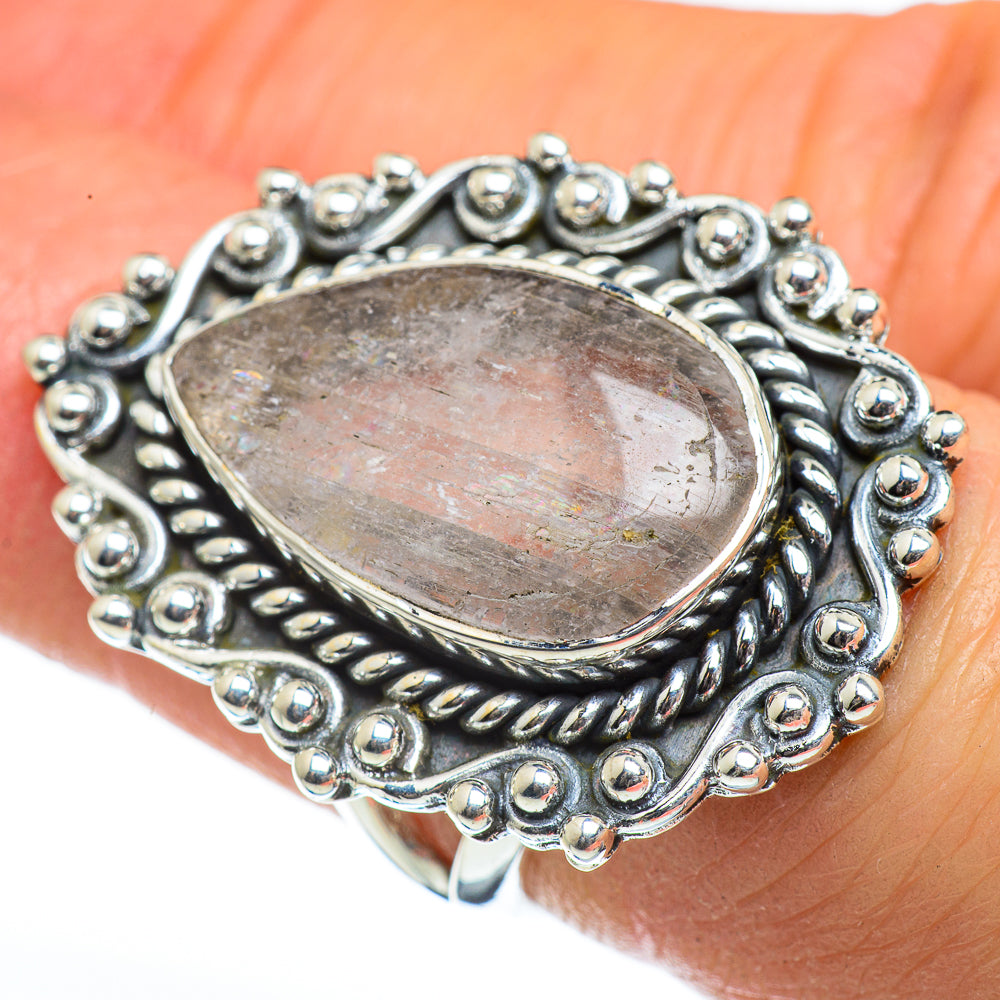 Rose Quartz Rings handcrafted by Ana Silver Co - RING46219