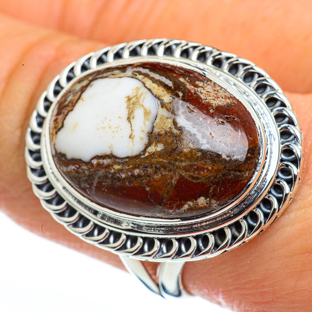 Peanut Wood Jasper Rings handcrafted by Ana Silver Co - RING46241