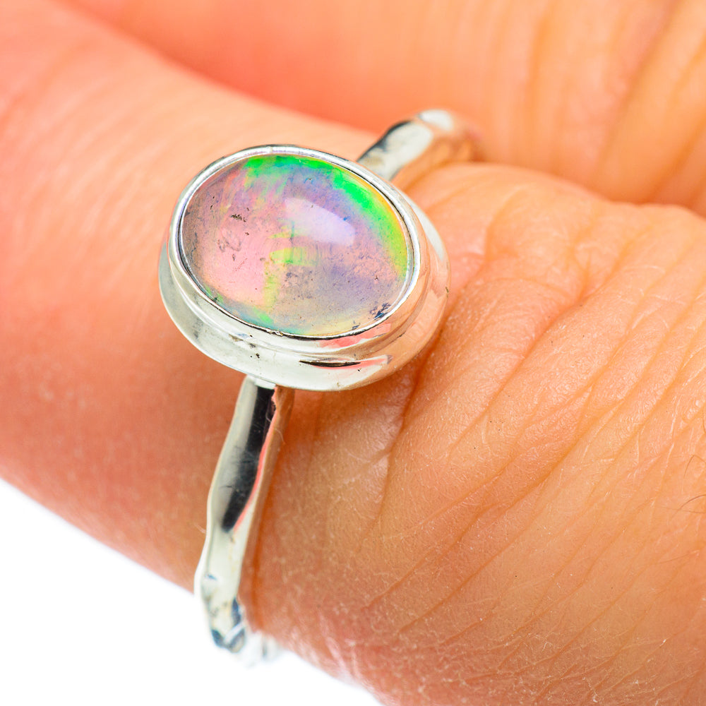 Ethiopian Opal Rings handcrafted by Ana Silver Co - RING46316