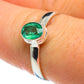Zambian Emerald Rings handcrafted by Ana Silver Co - RING46325