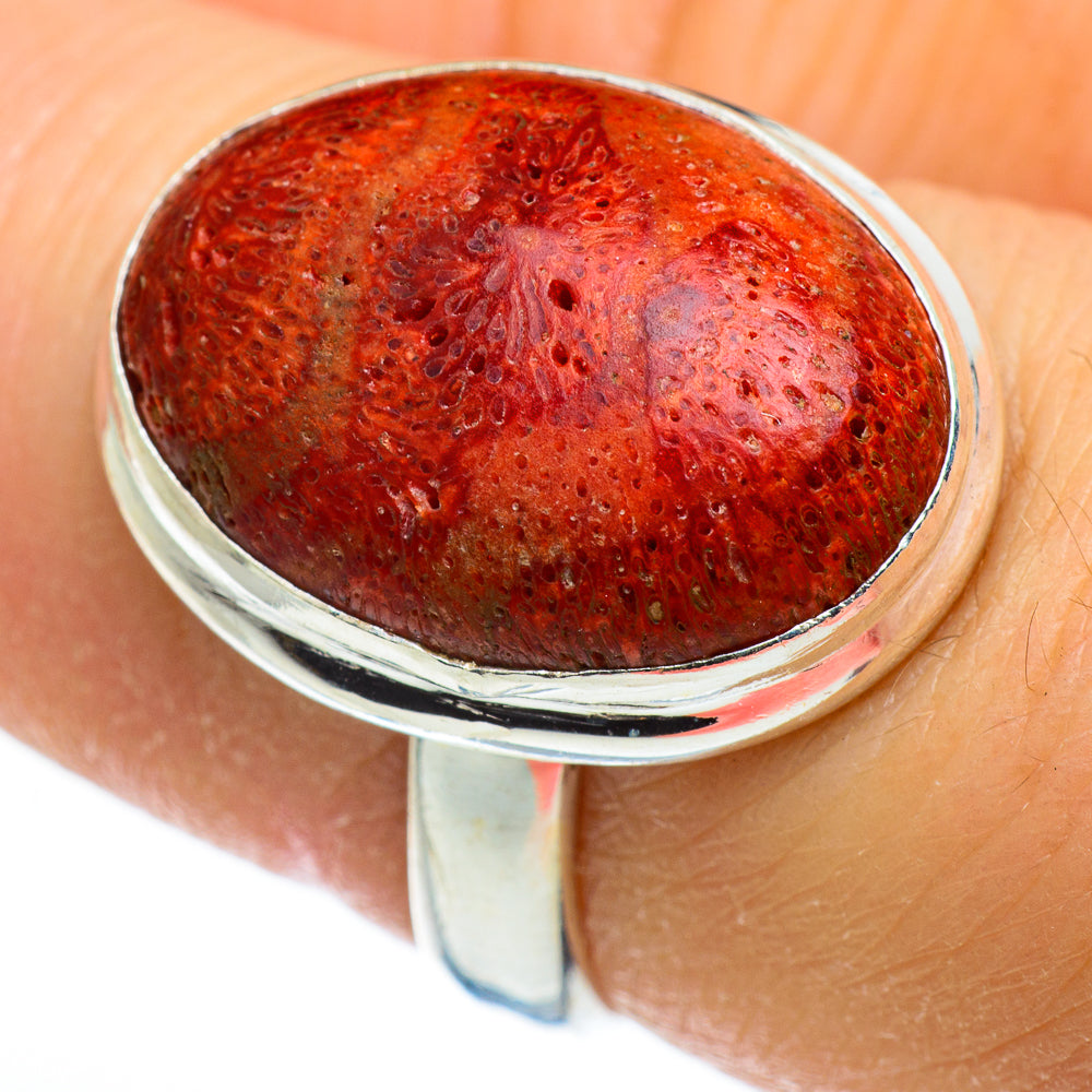 Sponge Coral Rings handcrafted by Ana Silver Co - RING46330