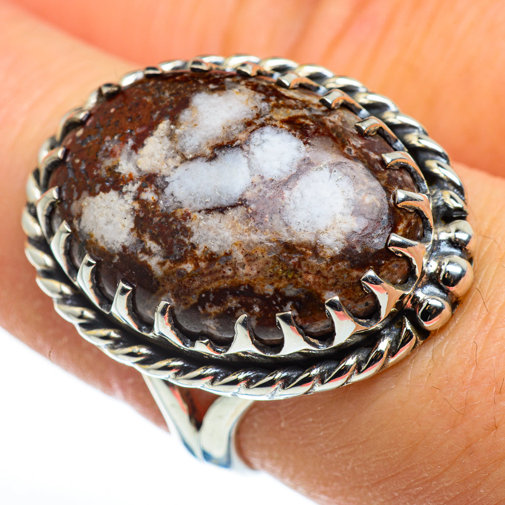 Peanut Wood Jasper Rings handcrafted by Ana Silver Co - RING46359