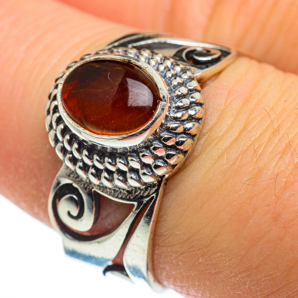 Baltic Amber Rings handcrafted by Ana Silver Co - RING46361