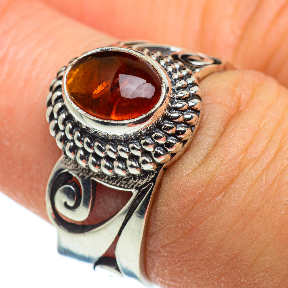 Baltic Amber Rings handcrafted by Ana Silver Co - RING46391