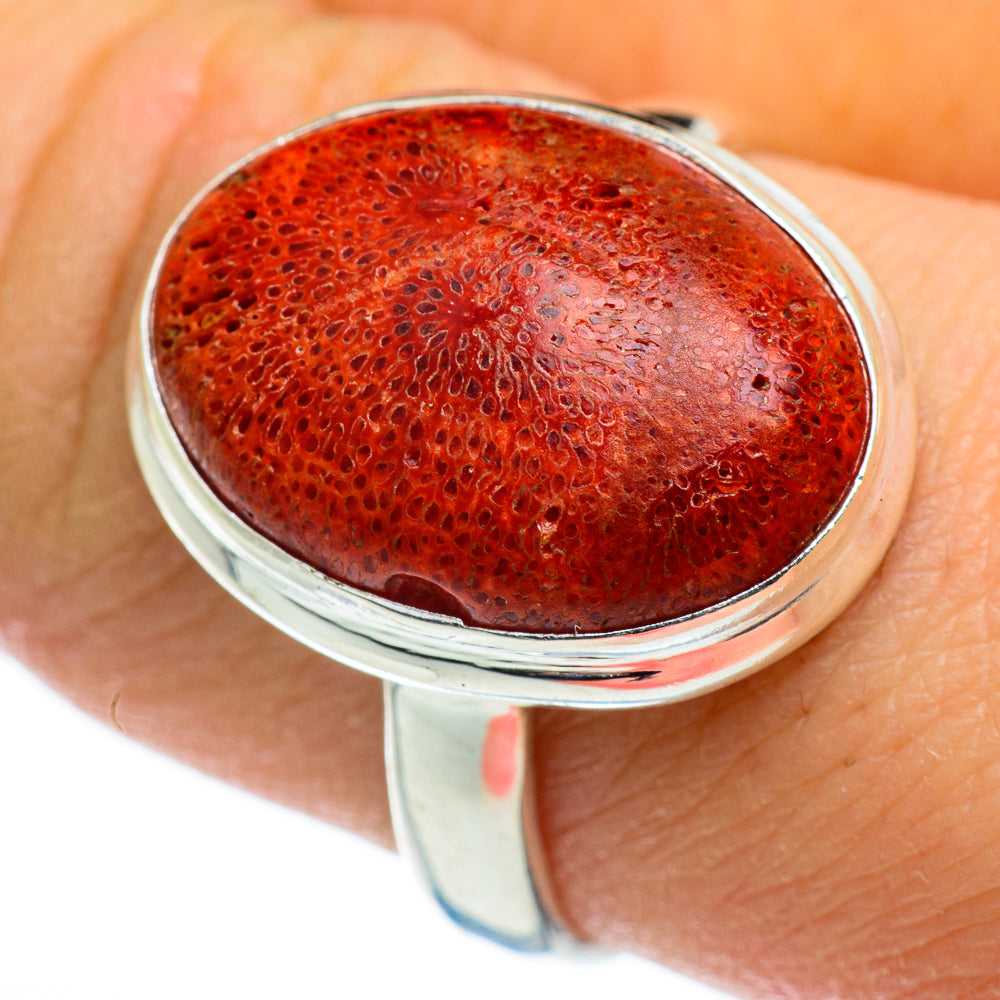 Sponge Coral Rings handcrafted by Ana Silver Co - RING46393