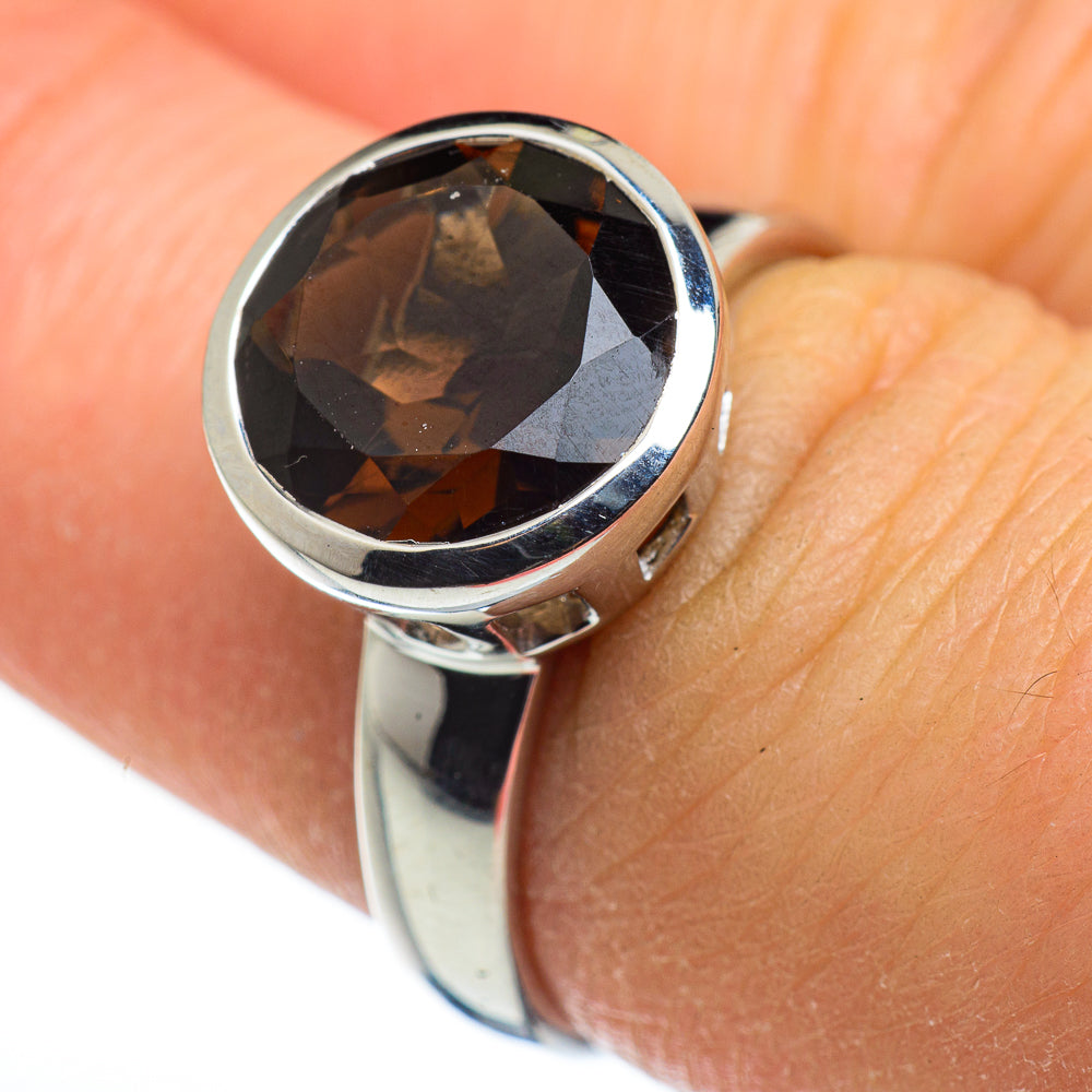 Smoky Quartz Rings handcrafted by Ana Silver Co - RING46419