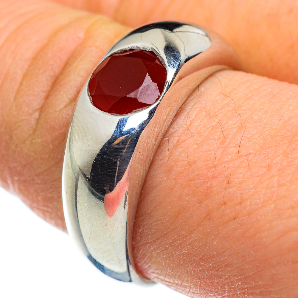 Red Onyx Rings handcrafted by Ana Silver Co - RING46424