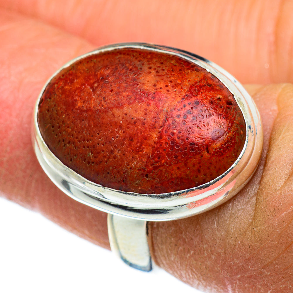 Sponge Coral Rings handcrafted by Ana Silver Co - RING46425