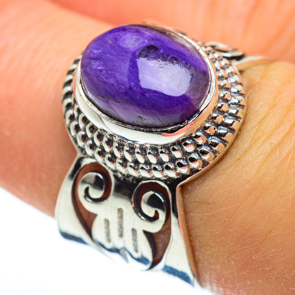 Charoite Rings handcrafted by Ana Silver Co - RING46455