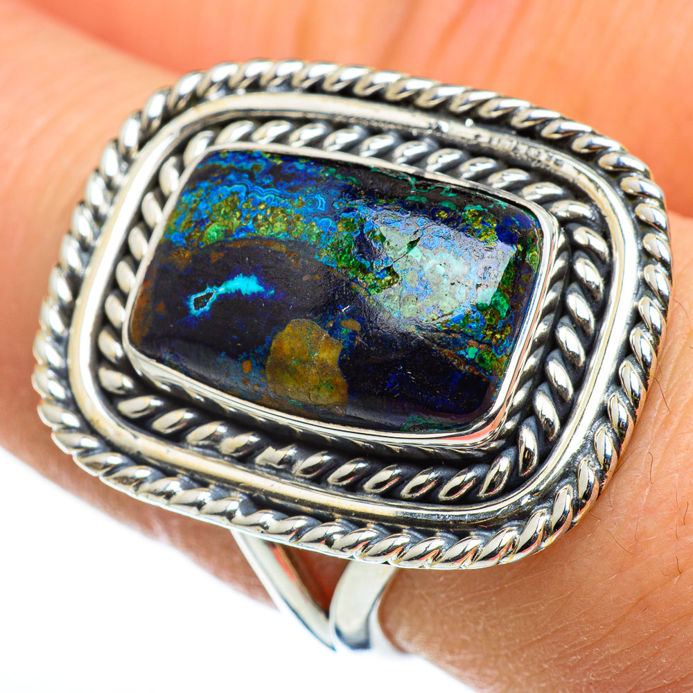 Azurite Rings handcrafted by Ana Silver Co - RING46459