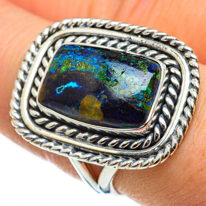 Azurite Rings handcrafted by Ana Silver Co - RING46459