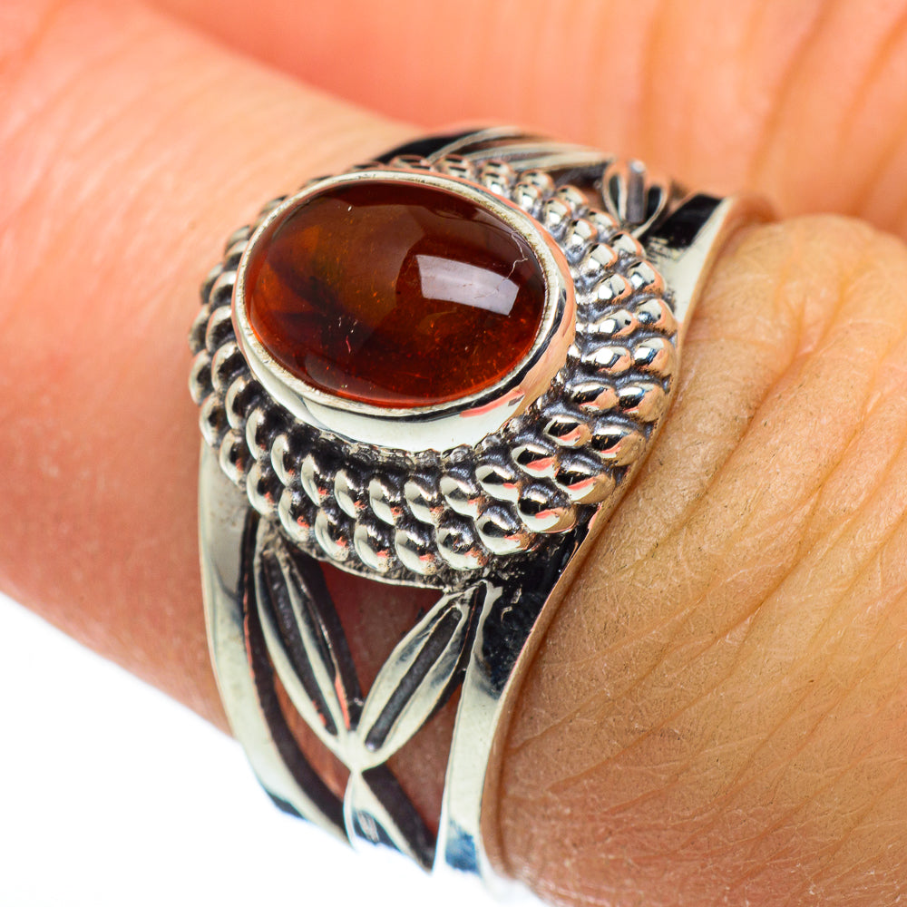 Baltic Amber Rings handcrafted by Ana Silver Co - RING46480
