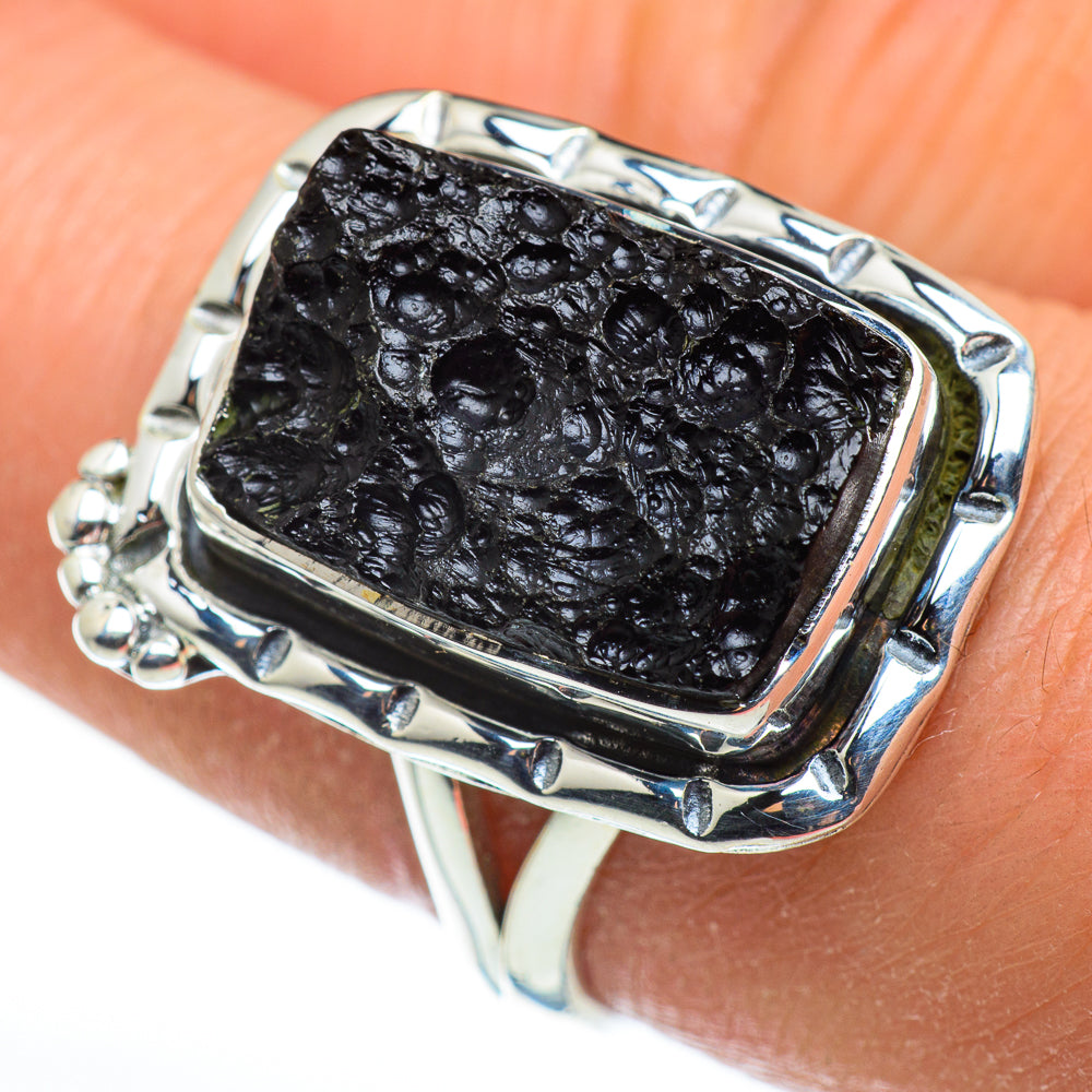 Tektite Rings handcrafted by Ana Silver Co - RING46485