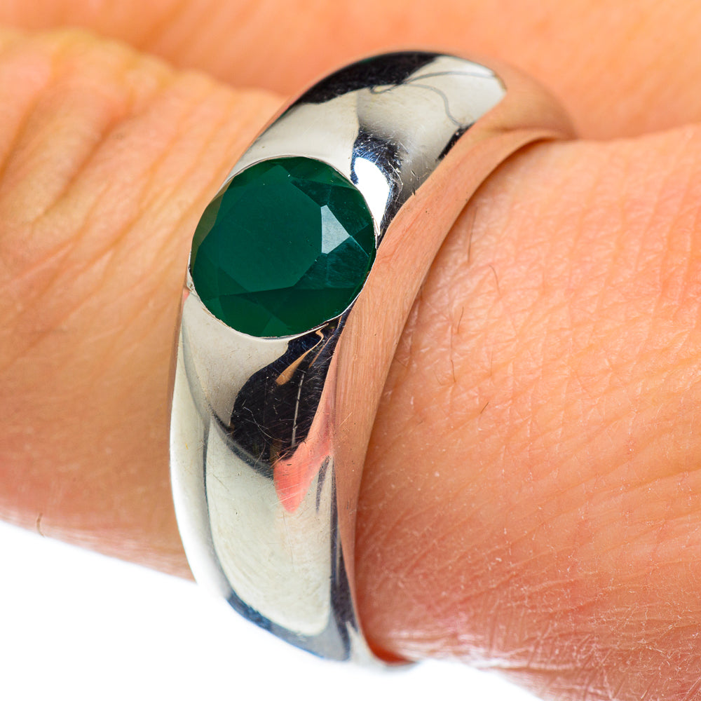 Green Onyx Rings handcrafted by Ana Silver Co - RING46499