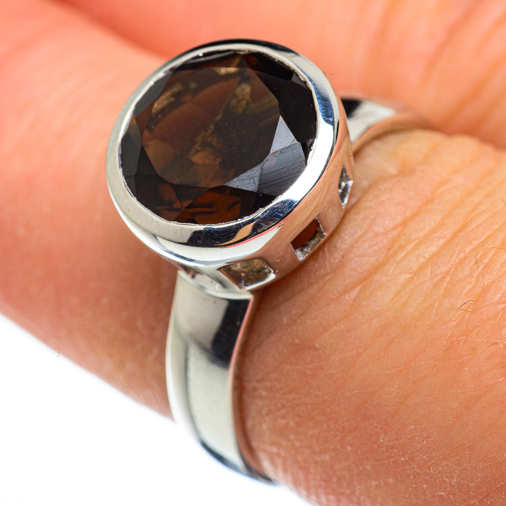 Smoky Quartz Rings handcrafted by Ana Silver Co - RING46503