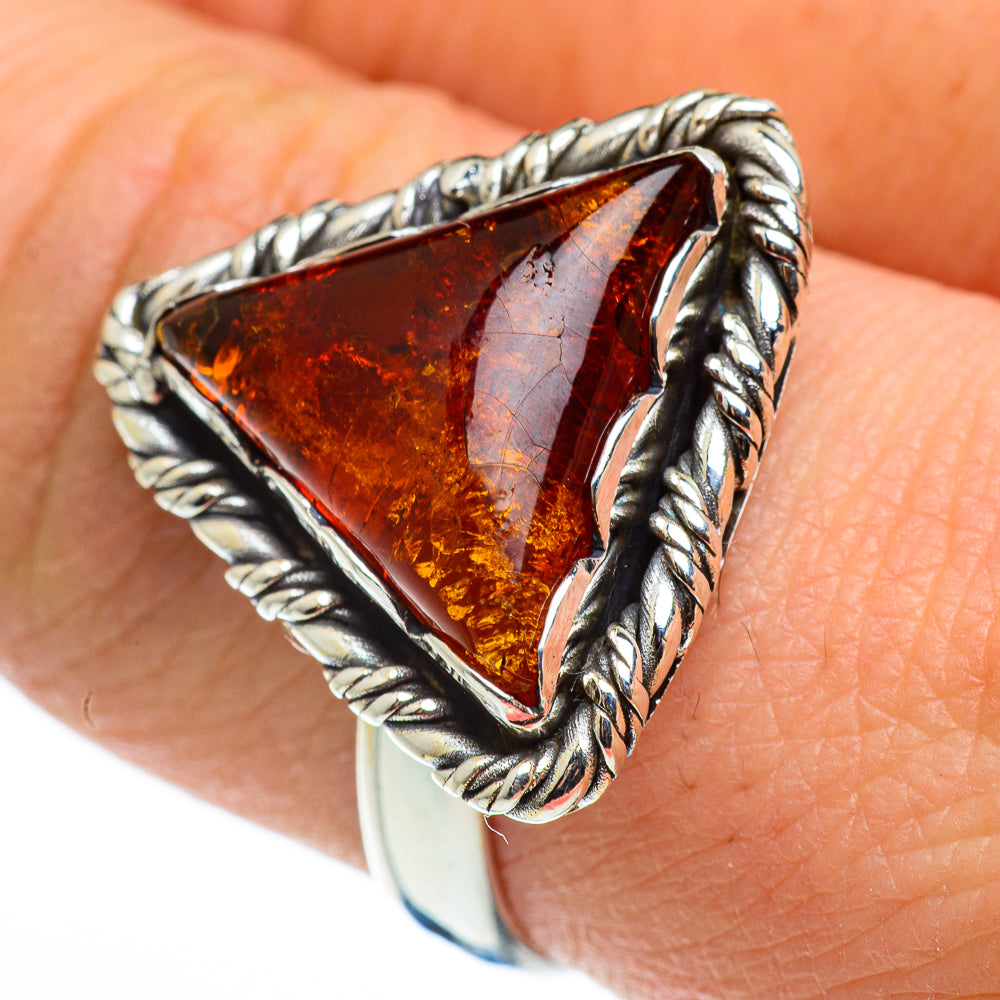 Baltic Amber Rings handcrafted by Ana Silver Co - RING46535
