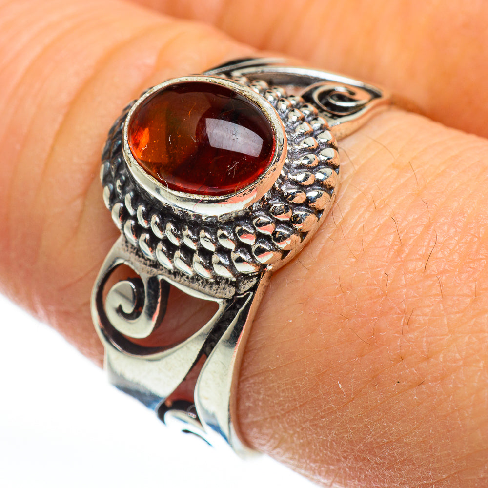 Baltic Amber Rings handcrafted by Ana Silver Co - RING46563