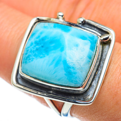 Larimar Rings handcrafted by Ana Silver Co - RING46632