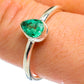 Zambian Emerald Rings handcrafted by Ana Silver Co - RING46634