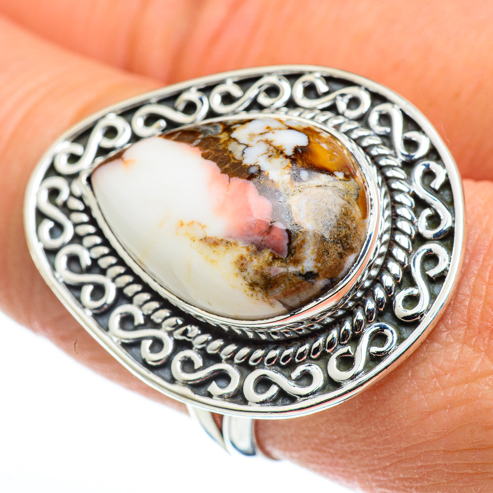 Peanut Wood Jasper Rings handcrafted by Ana Silver Co - RING46670