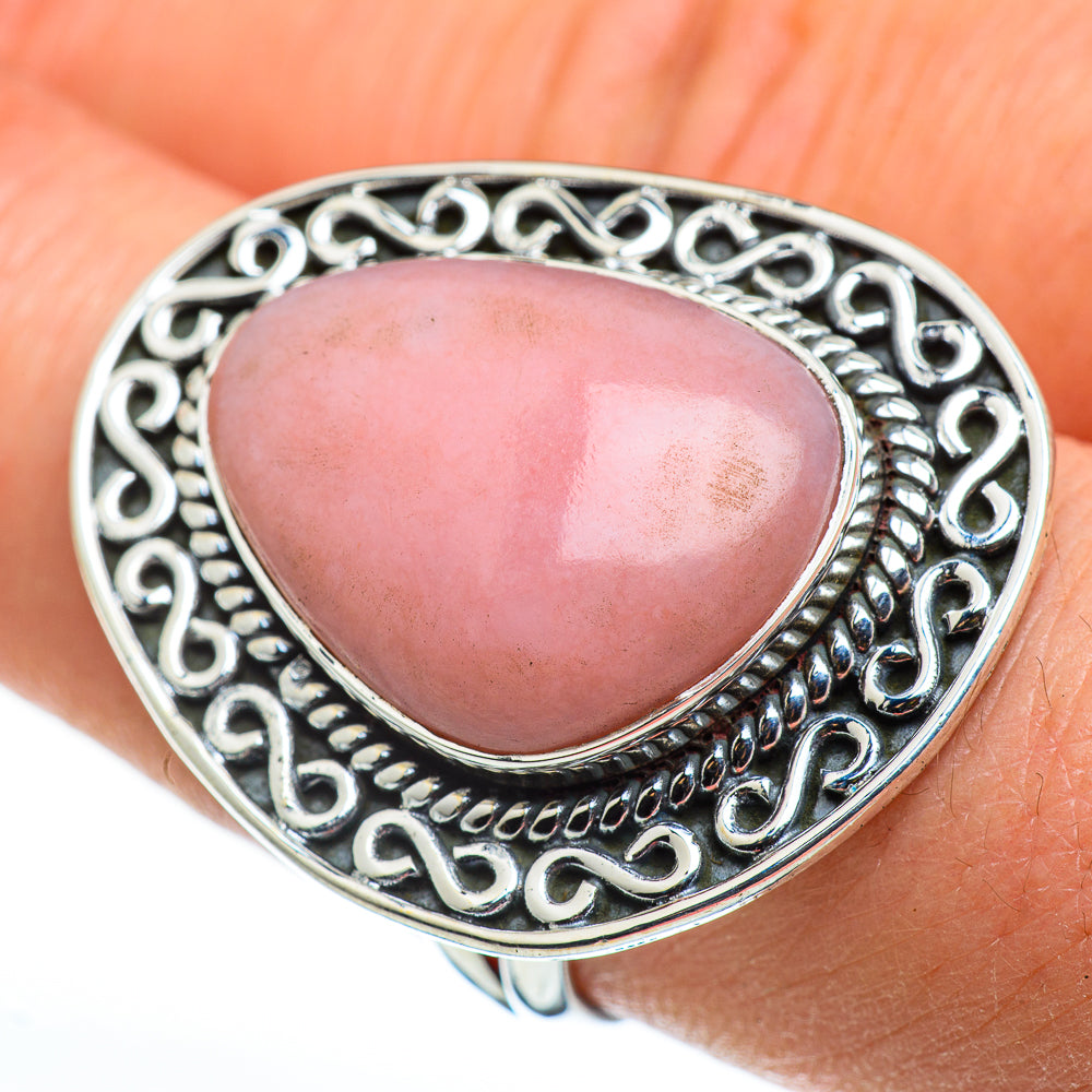 Pink Opal Rings handcrafted by Ana Silver Co - RING46675
