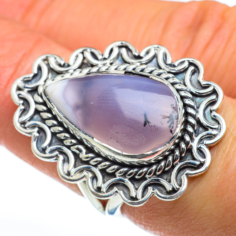 Dendritic Opal Rings handcrafted by Ana Silver Co - RING46685
