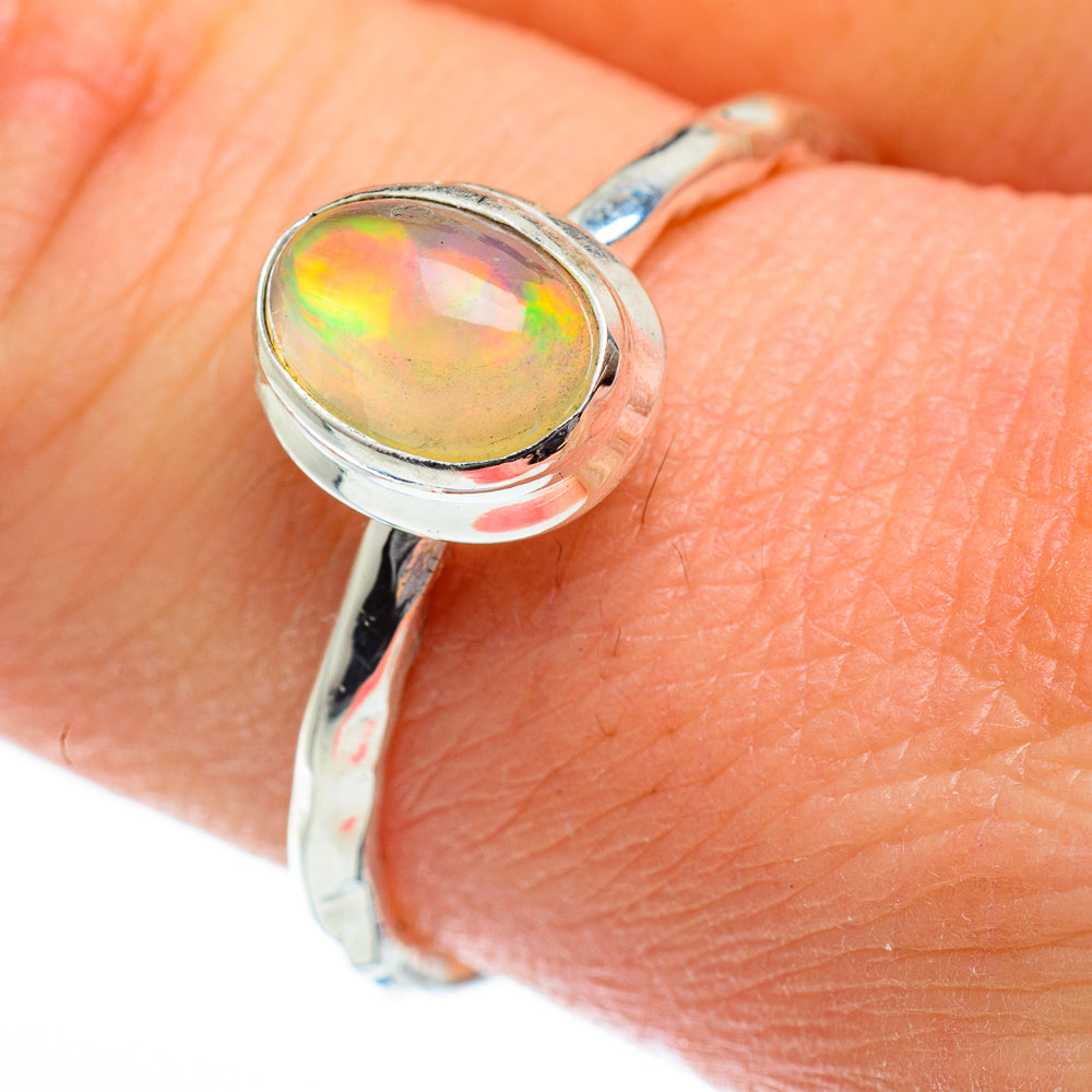 Ethiopian Opal Rings handcrafted by Ana Silver Co - RING46721