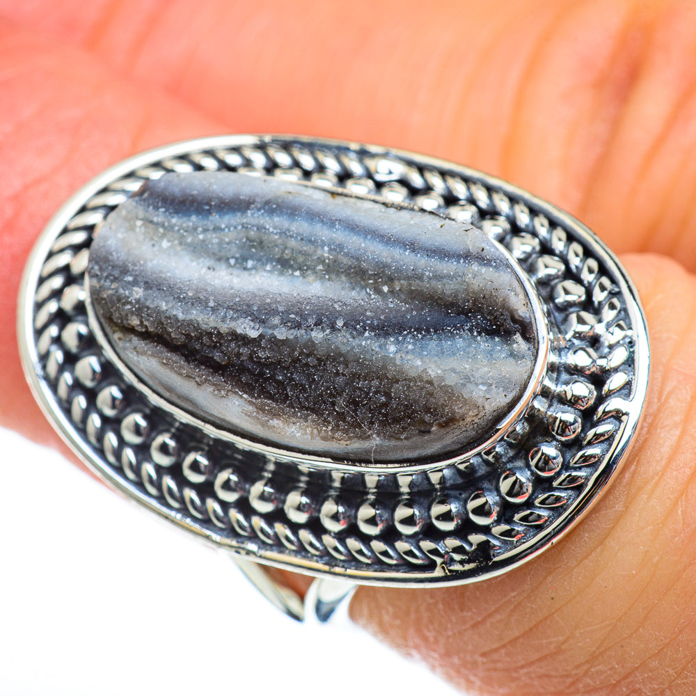 Desert Druzy Rings handcrafted by Ana Silver Co - RING46723