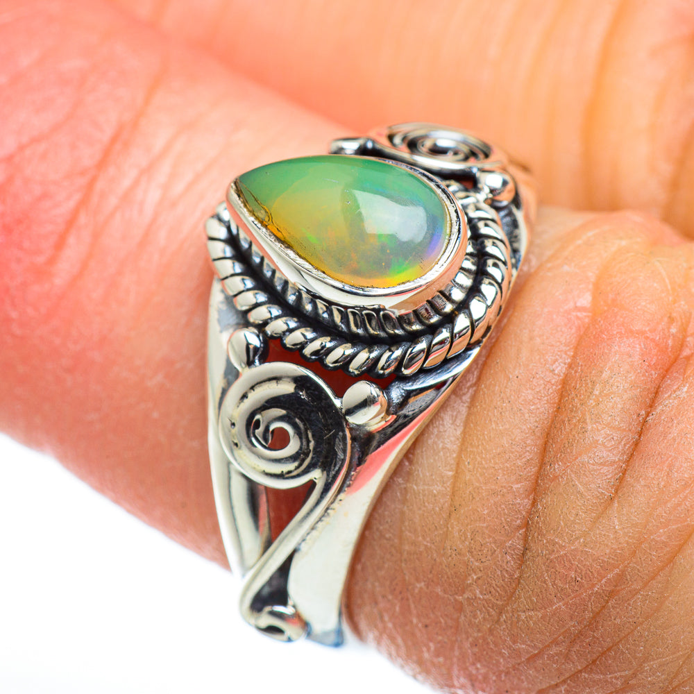 Ethiopian Opal Rings handcrafted by Ana Silver Co - RING46782