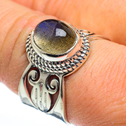 Labradorite Rings handcrafted by Ana Silver Co - RING46786